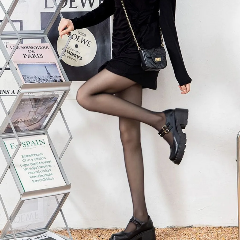 3 Paar dünne transparente Frauen Strümpfe sexy Versuchung unsichtbare Socken Strumpfhosen Leggings Nachtclub Seide Strumpfhosen Höschen schlauch – Detail 2