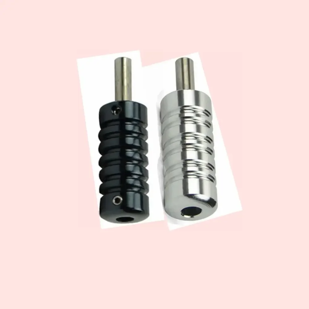 

1 PCS Black Or Slive Aluminium Tattoo Grip 20MM With Back Stem Professional Tattoo Machine Grips Tubes Tips Tool