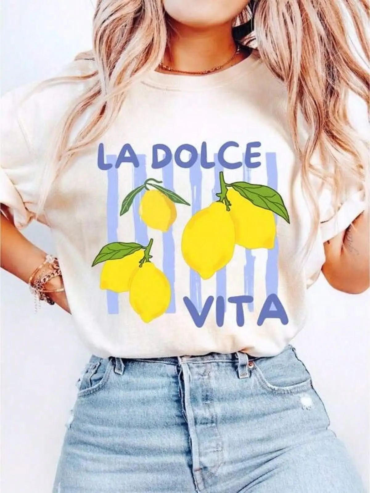 T Shirt Print ,Graphic-Cotton Tees Size Plus,La Dolce Vita Lemon Shirt Italian Summer Tee, Amalfi Coast Inspired Graphic Travel Shirt, Gift For Italy Lovers Cute Vacation Outfit,With Shirt,Summer Tops,Shirt Suitable
