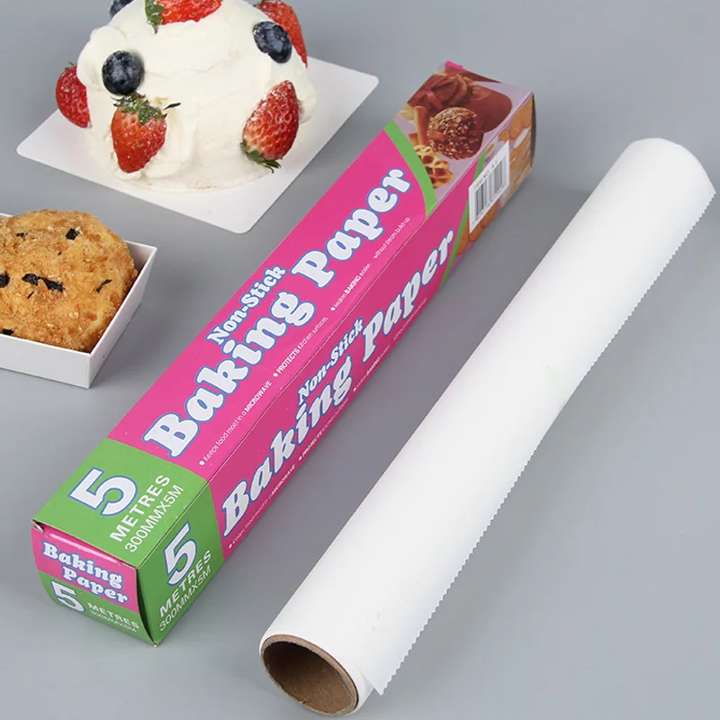 5/10/20/35 متر الغذاء الصف زيت السيليكون ورقة الخبز المنزل التعبئة والتغليف ورقة البرشمان مستطيل فرن النفط ورقة ورقة مخبز شواء الطرف