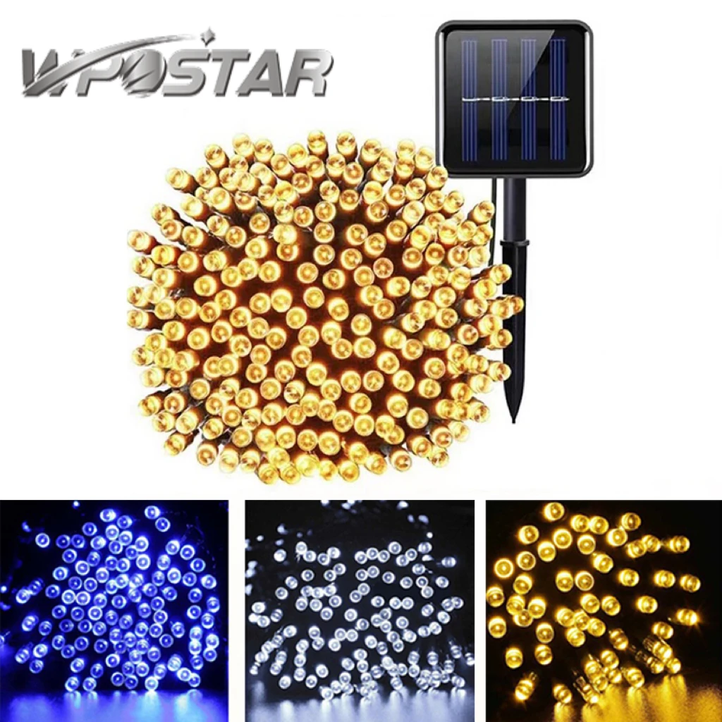 Solar String Light Waterproof 8Modes LED 10M 12M  Solar Fairy String Light Outdoor Garden Wedding Decoration Light