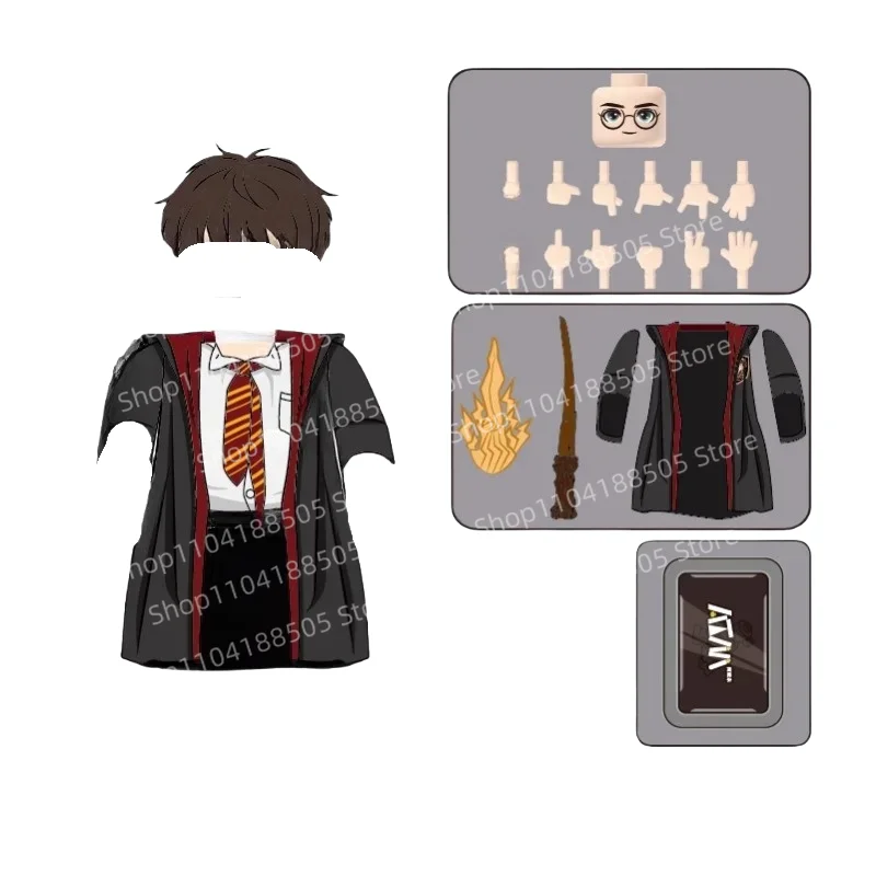 

New Building Blocks Mini Figure Movie Anime Character Doll Assembly Model Decorative Ornament Toy Holiday Gift Collectible