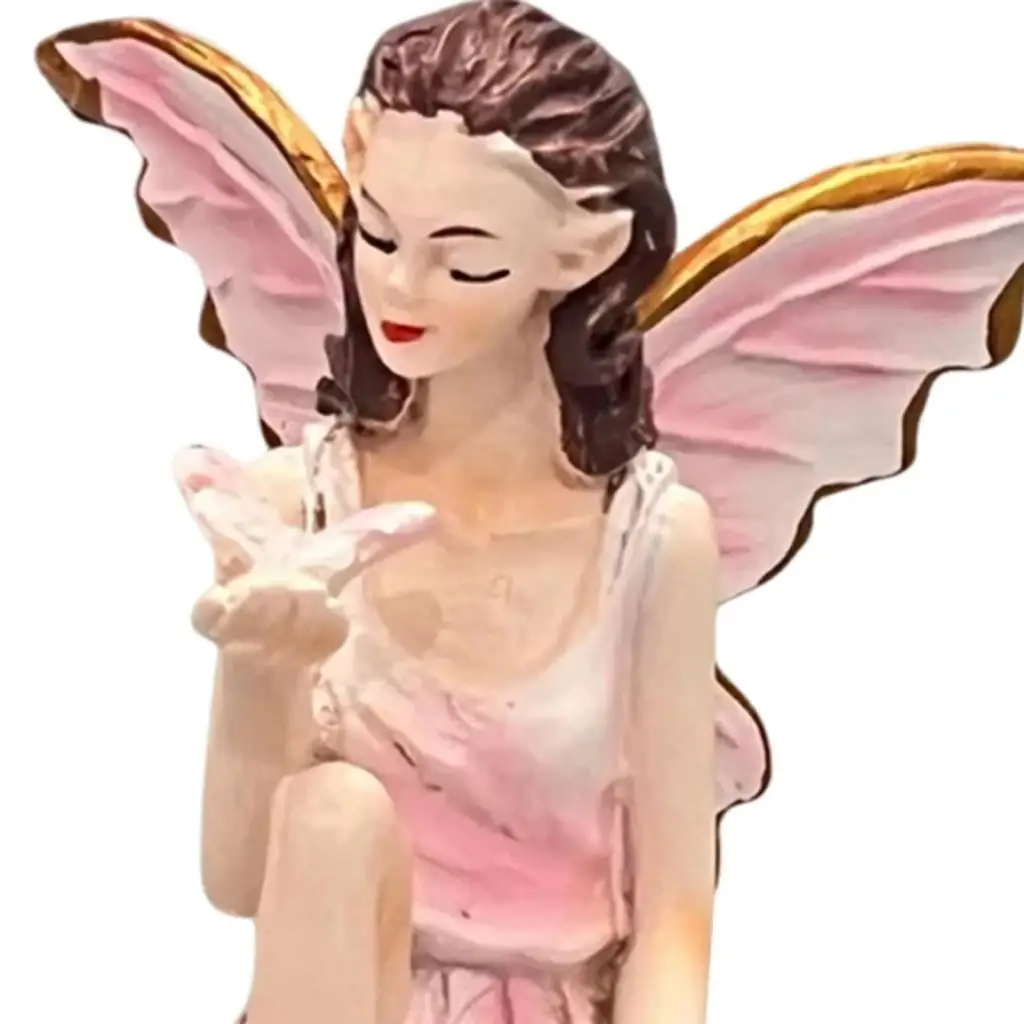 مصغرة الجنية تمثال جمع تماثل صمغي اكسسوارات ديكور المنزل ل اناء للزهور حواف مكاتب شرفة مدخل النوافذ