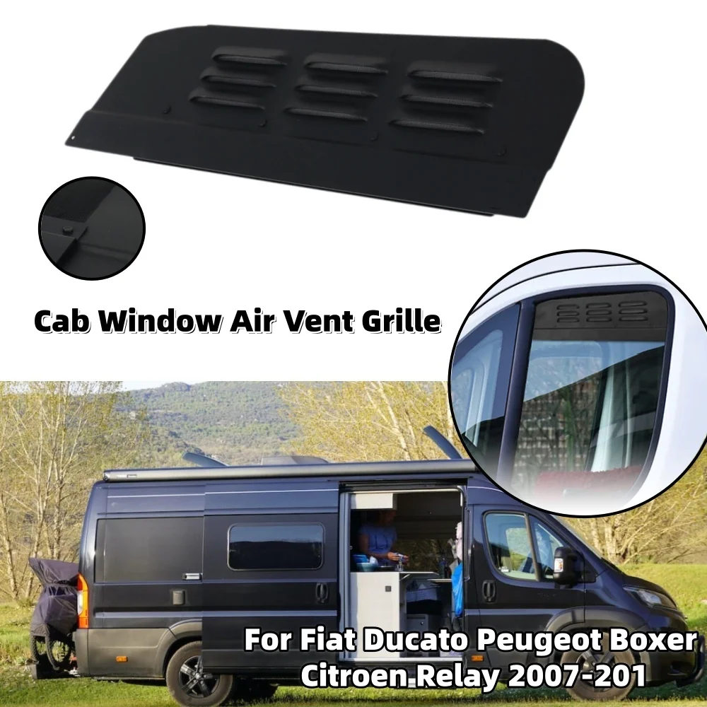 RV Cab Window Air Vent Grille For Fiat Ducato Peugeot Boxer Citroen Relay 2007-2014 Mosquito-Proof Window Ventilation Grilles