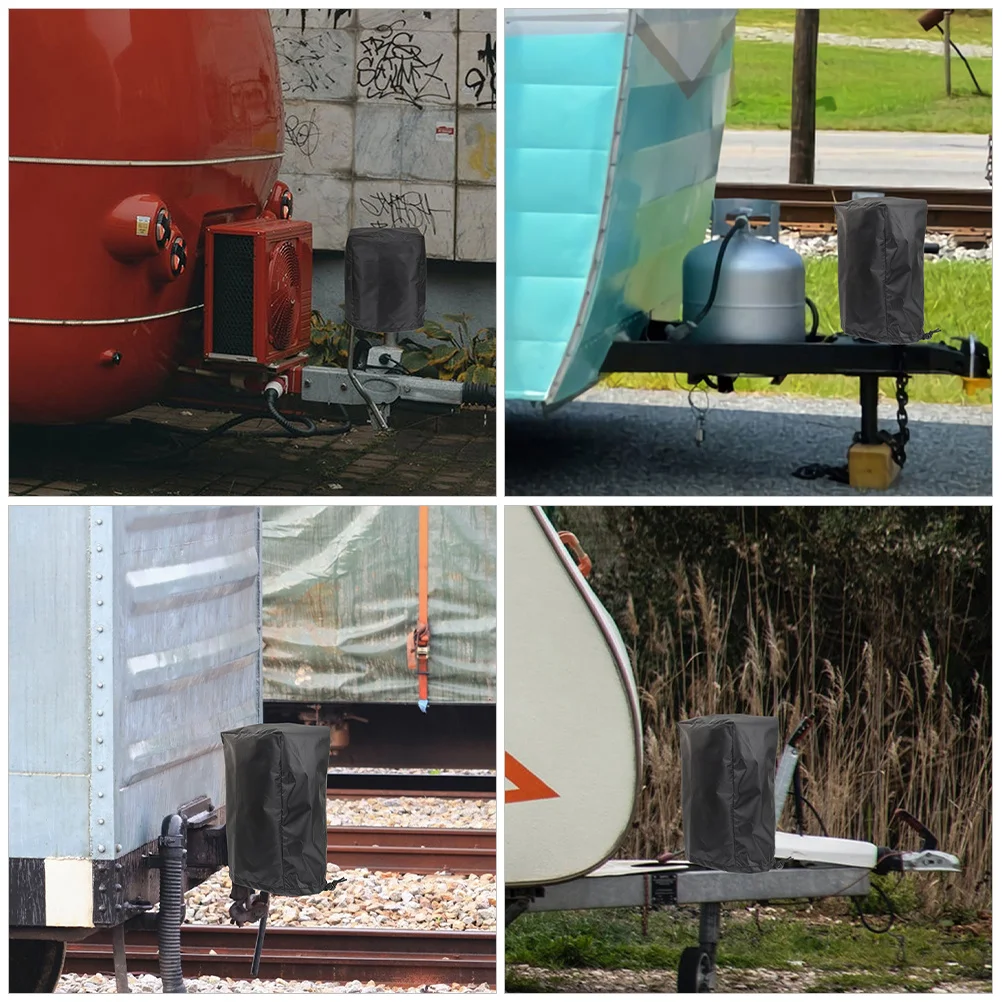 غطاء مقبس اللسان الكهربائي العالمي غطاء حماية برباط قابل للتعديل ل وصلة مقطورة Rv مقاوم للماء ومتين