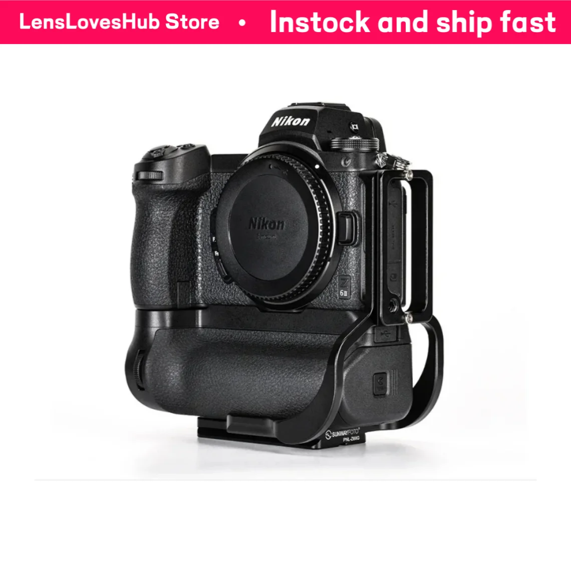 

Кронштейн SUNWAYFOTO L-образной формы для Nikon Z6II Z7II с батарейным блоком MB-N11, совместимый с Arca RRS
