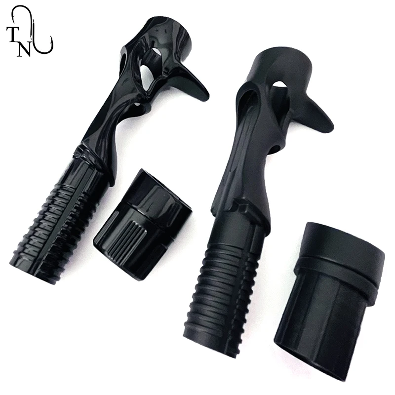 TN51 FCS 16# Bright Black And Black Casting Reel Seat DIY Reel Seat Repair Fishing Rod Building Components view 3