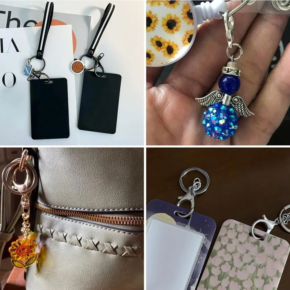 30/50/100 pezzi Chiusure a moschettone in colori misti, gioielli fai da te, Halloween, San Valentino, Natale, Accessori per la creazione di regali del Ringraziamento