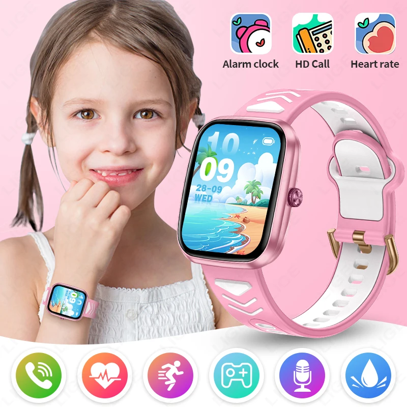 

LIGE New Children Smart Watch Birthday Gifts For Boy Girl Alarm GPS Tracker Cartoon Kids Smartwatch Health Wristwatch reloj niño