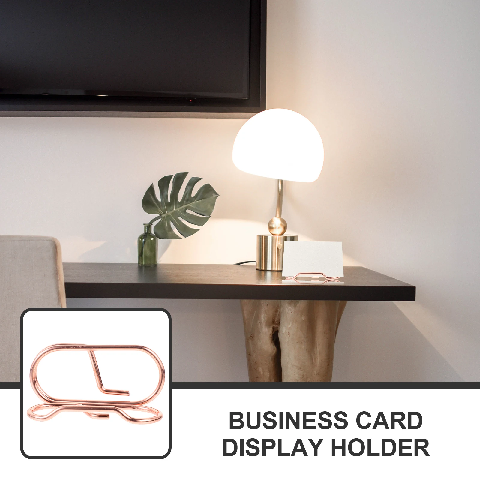 حامل بطاقة العمل حامل عرض سطح المكتب المعدني سميكة غير قابلة للانزلاق قاعدة مكتب منظم حافظة بطاقات العمل