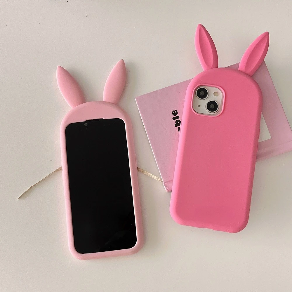 Liquid Silicone Rabbit Ears Phone Case For iPhone 17 16 15 14 13 12 Pro Max Plus Silky Touch Shockproof Protective Soft Cover - AliExpress 202192403 Liquid Silicone Rabbit Ears Phone Case For iPhone 17 16 15 14 13 12 Pro Max Plus Silky Touch Shockproof Protective Soft Cover - AliExpress 202192403