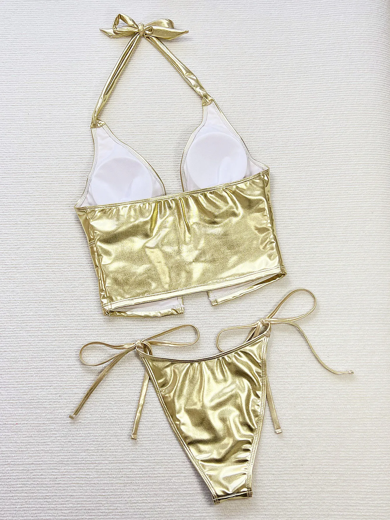 Halter Top Bikini Micro Bikinis Set 2026 Womens Swimsuit Sexy Female Thong Swimwear Bathing Suit Thong Biquini Swimming Suits