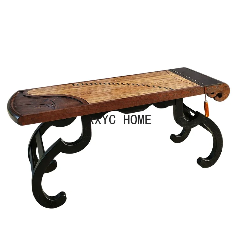 

Nieuwe Chinese Guzheng Theetafel Massief Hout Creatieve Zen Studie Tafel Antieke Homestay Chinese Stijl Kunst