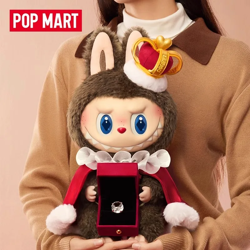 POPMART Labubu The Monsters Let'S Checkmate سلسلة الملكة المفاتيح حقيقية الفينيل الوجه دمية قلادة لعبة صندوق أعمى صندوق غامض هدية