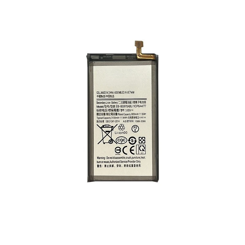3.7V 3100mAh EB-BG970ABU Long Standby Fast Charging Battery For Samsung Galaxy S10E G970 Mobile Phone Replacement