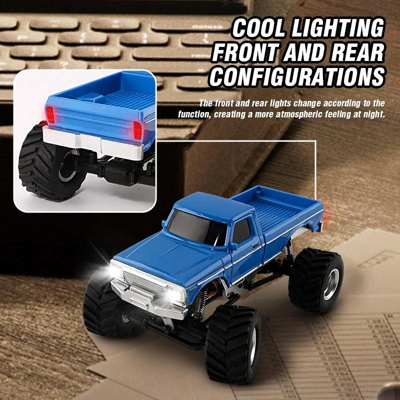 Rc سيارة 1/36 4WD 2.4G التحكم عن بعد على الطرق الوعرة تسلق سيارة أطفال لعبة شاحنة مجسمة سيارة لعب للبنين الأطفال هدايا عيد الميلاد