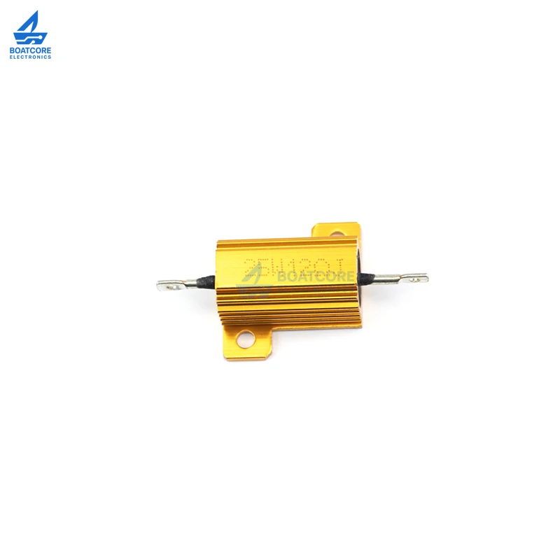 1 SZT. RX24 25W Aluminiowa Obudowa Metalowa Rezystor Drutowy 0.01 ~ 200K 1 2 3 5 6 8 10 20 100 150 1K 10K omów Gepyun RX24 — zdjęcie produktu 3