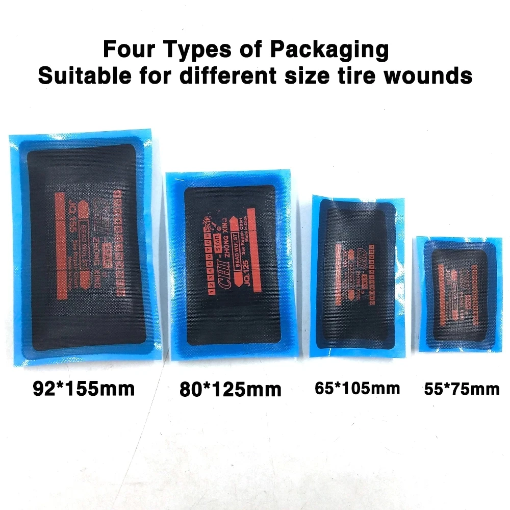 Four Sizes Meridian Tube Cold Patch Film Tire patches for automobiles and trucks Tire repair tools for automobiles