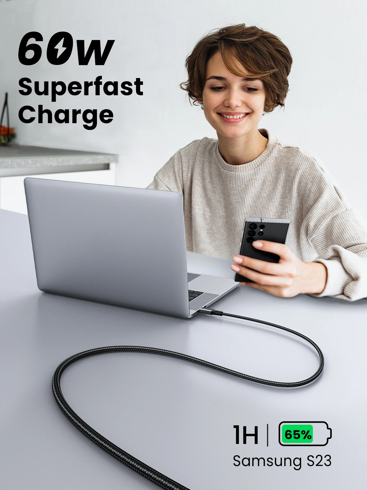 Cavo USB INF Ricarica Rapida USB-C da 60 W