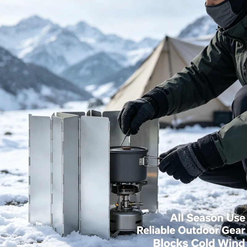 屋外折りたたみ式カセットコンロ アルミ製ウィンドシールド キ - Camping Cooking Windshield のレビューと価格