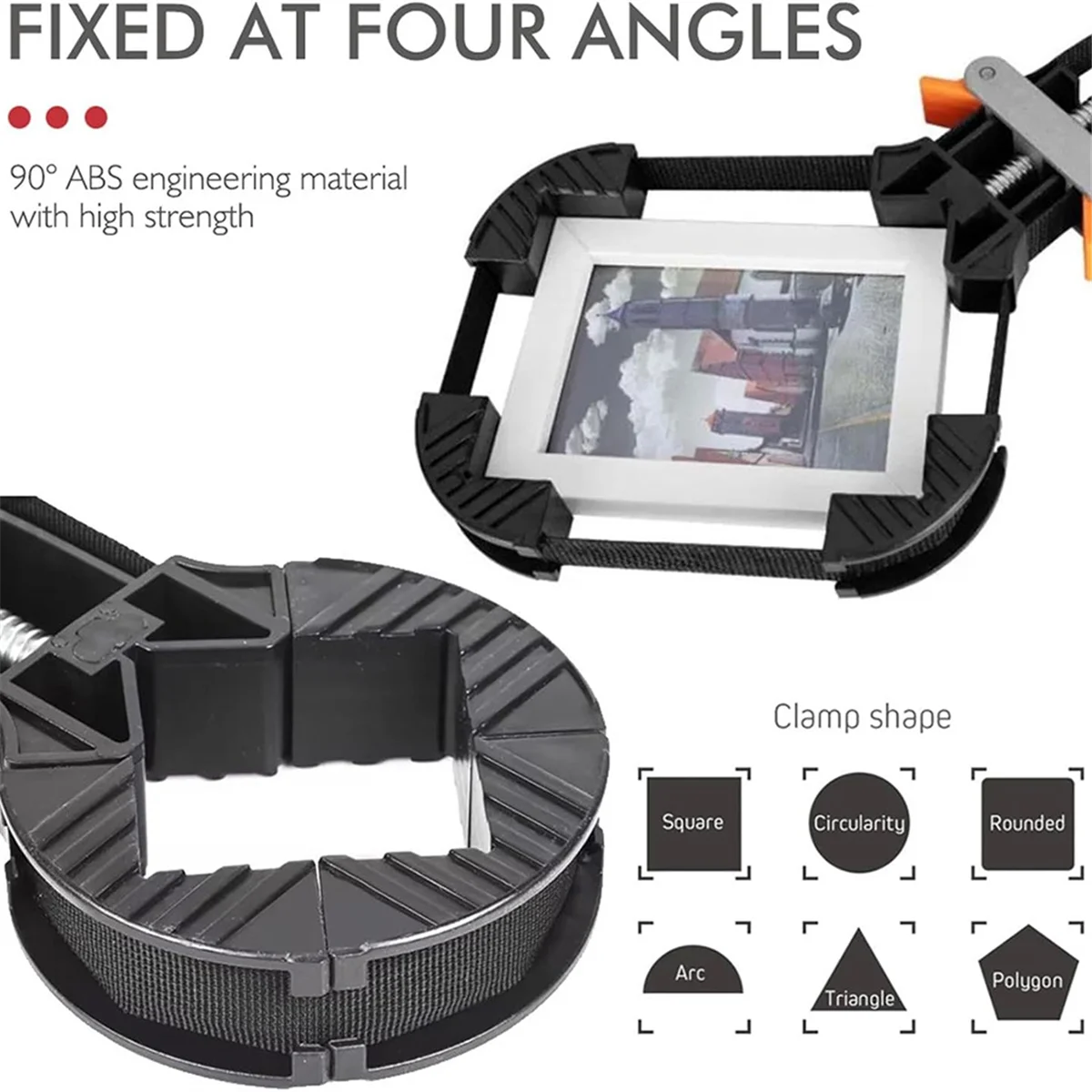 

TFBC Wood Working Clamps Sets, Quick Release Band Clamps, Picture Frame Clamps, Woodworking Strap Clamps,for Woodworking