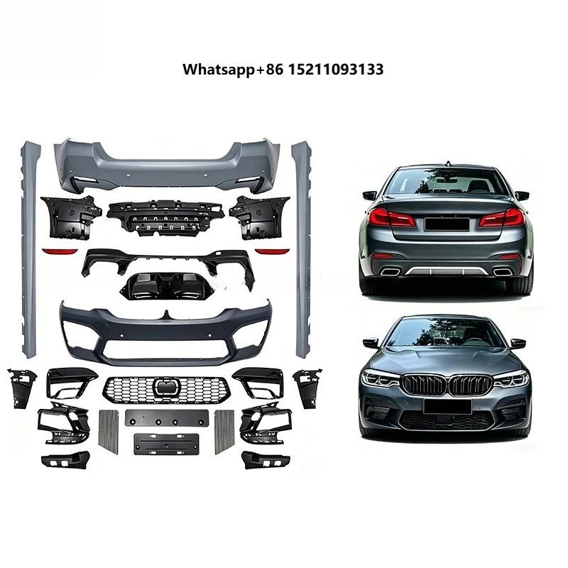 Hot Sale M5 Style Full Body Kit for 5 Series G30 Pre LCI Upgrade Conversion Bumper Side Skirts Car Accessories Auto Parts