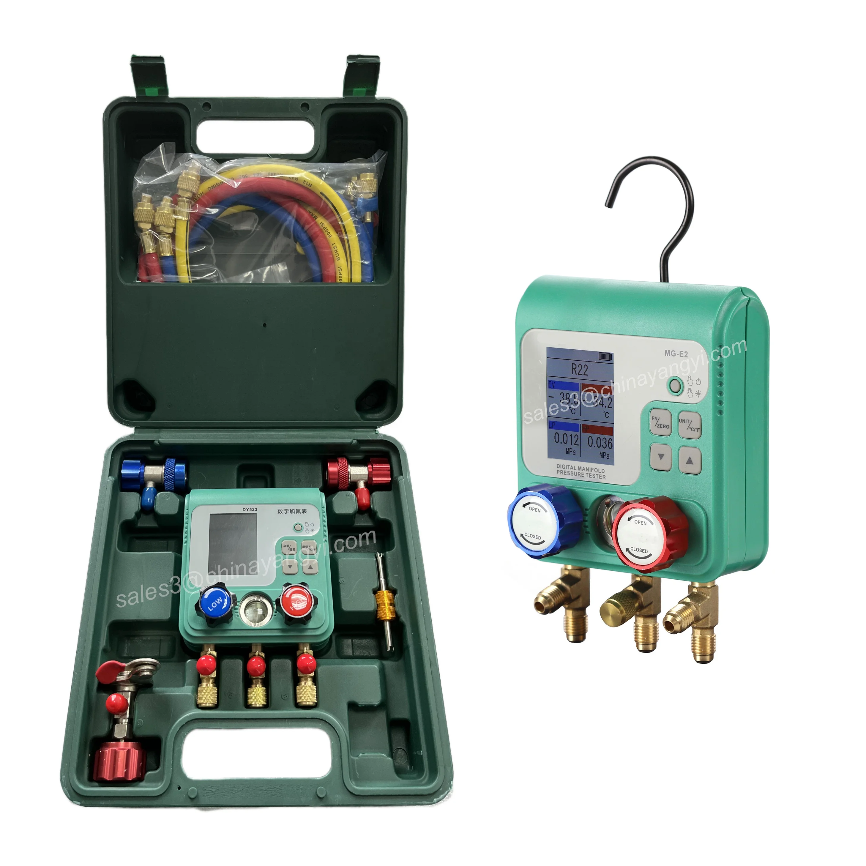 

Digital Automobile meter Refrigerant Pressure Gauge For Air Conditioning Pressure Gauge Multi-function Manifold Gauge Set