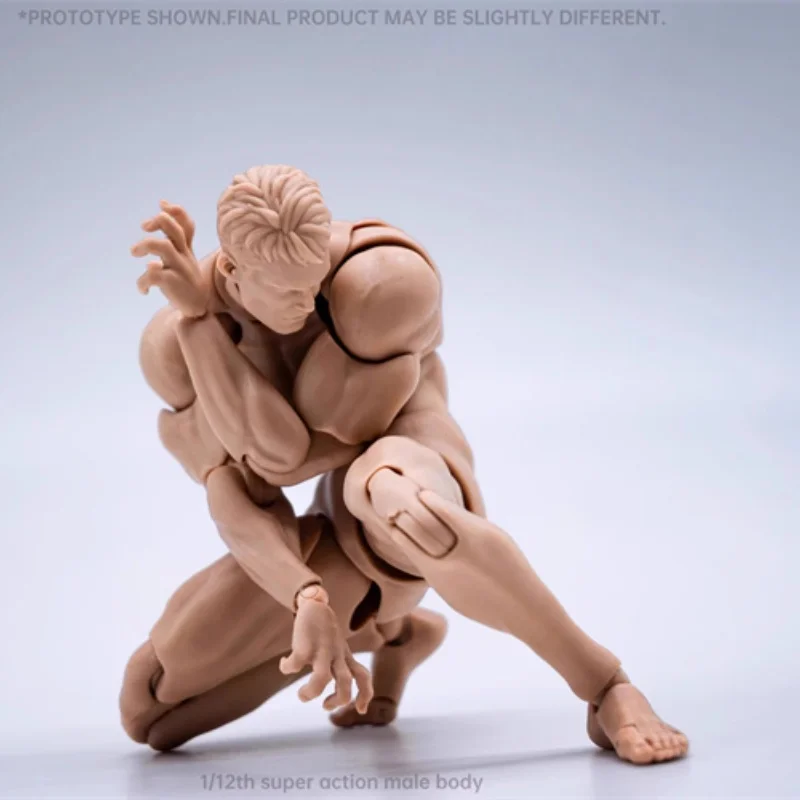 16cm Wind Toys Fmw001 Super Flexible Muscle Body Poseable Figure With Replacement Hands For Model Customization Projects Toy