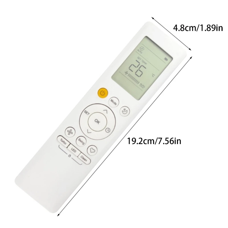 Air Conditioner Remote Control Replacement Air Conditioning Remote Controller Simple Operation Suitable for RG10B BGE