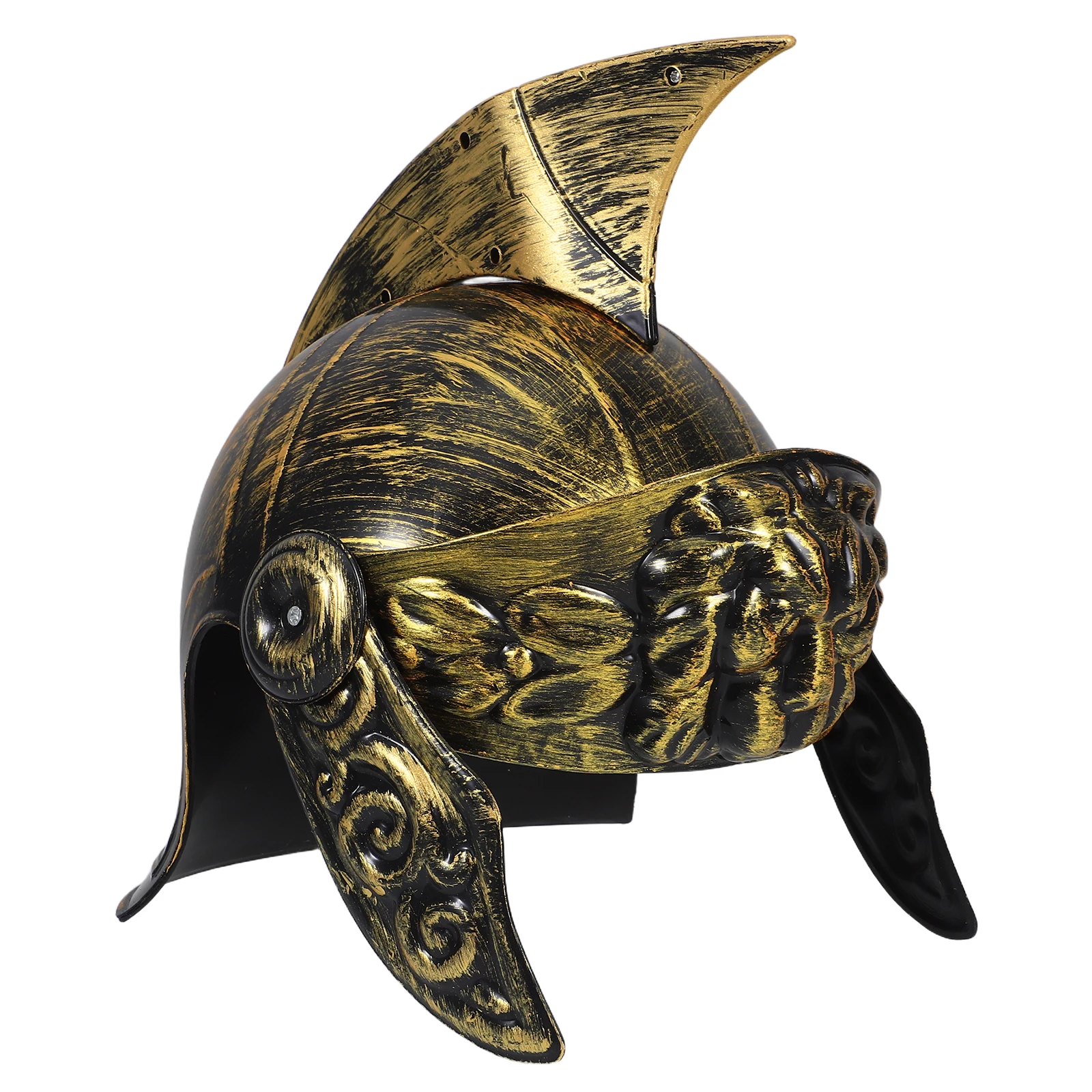 

Medieval Knight Hat Roman Soldier Costume Kids Headgear Plastic Accessories Child Lightweight Adjustable Fit VikingHelmet