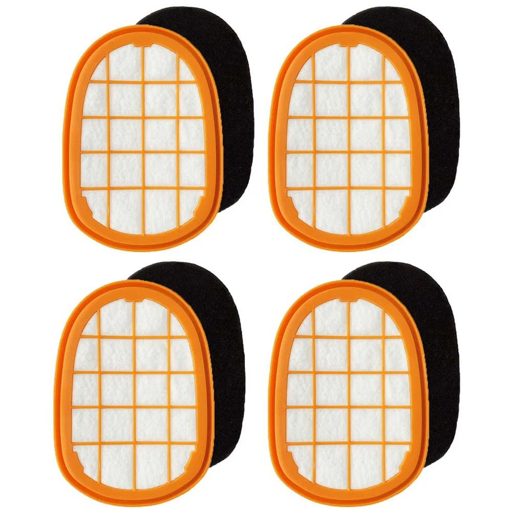 4 Pack FC5005/01 Replacement Filter Set Accessories for Philips SpeedPro Max Cordless Vacuum Cleaner FC6802, FC6812