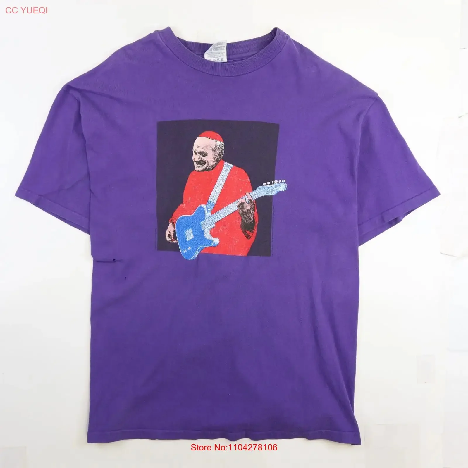 Vintage Pope Let It Slide Open Wide T Shirt Size XL 90s vintage Washed Soft Stretched Comfortable designer clothes Unisex homme