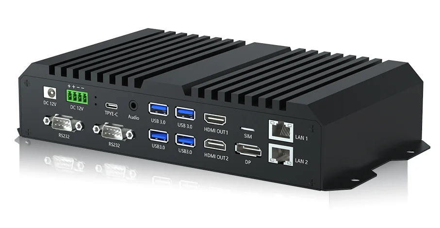 Rockchip RK3588 Edge Computing AIoT 8K HD Multimedia Box mit Dual Ethernet für Werbegeräte