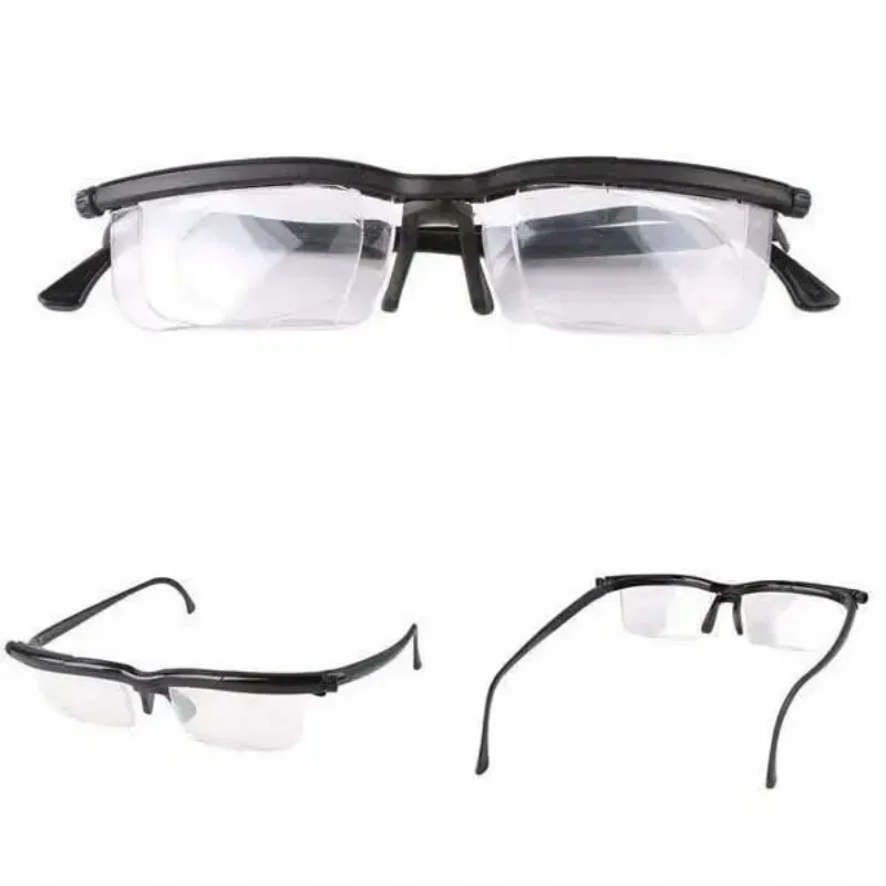 

New Variable Focus Distance Vision Zoom Glasses Protective Adjustable Strength Lens Eyewear new