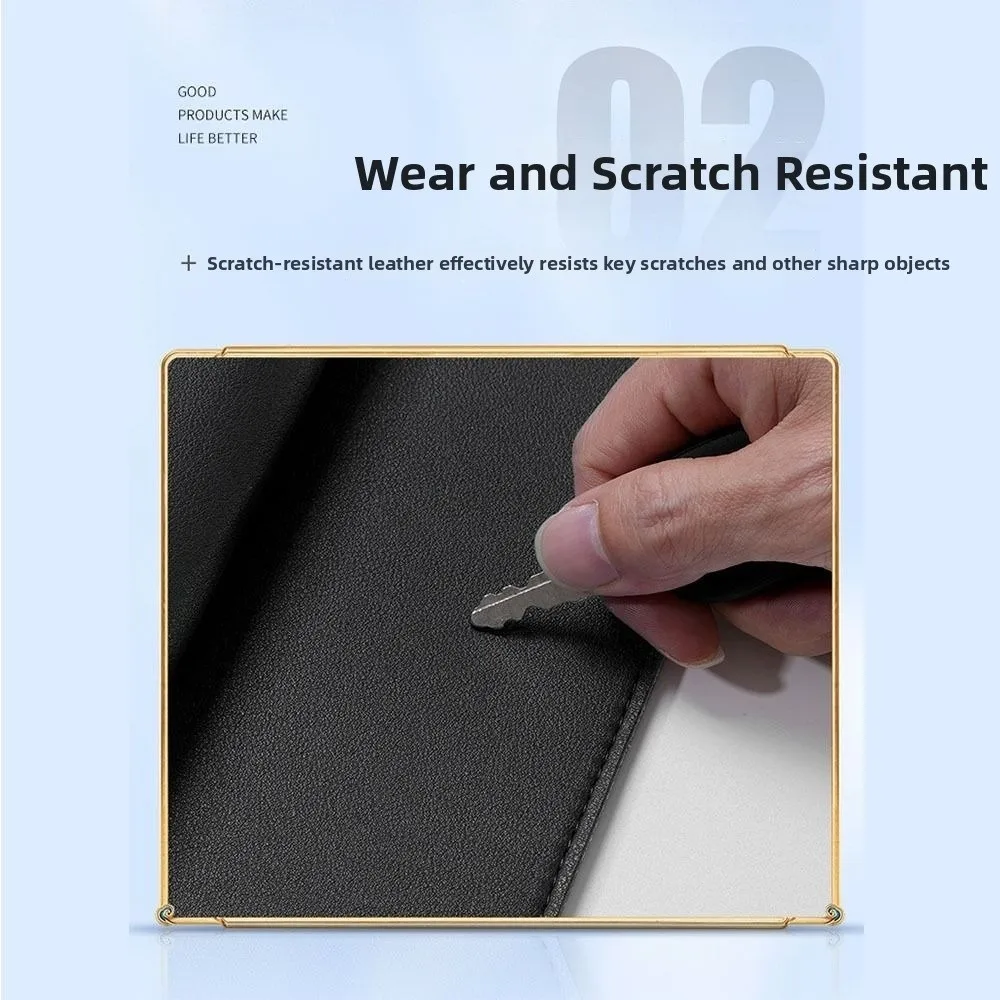 

Large Capacity Laptop Sleeve Bag PU Leather Waterproof Computer Storage Bag Shockproof Handheld Notebook Case Pouch Bag