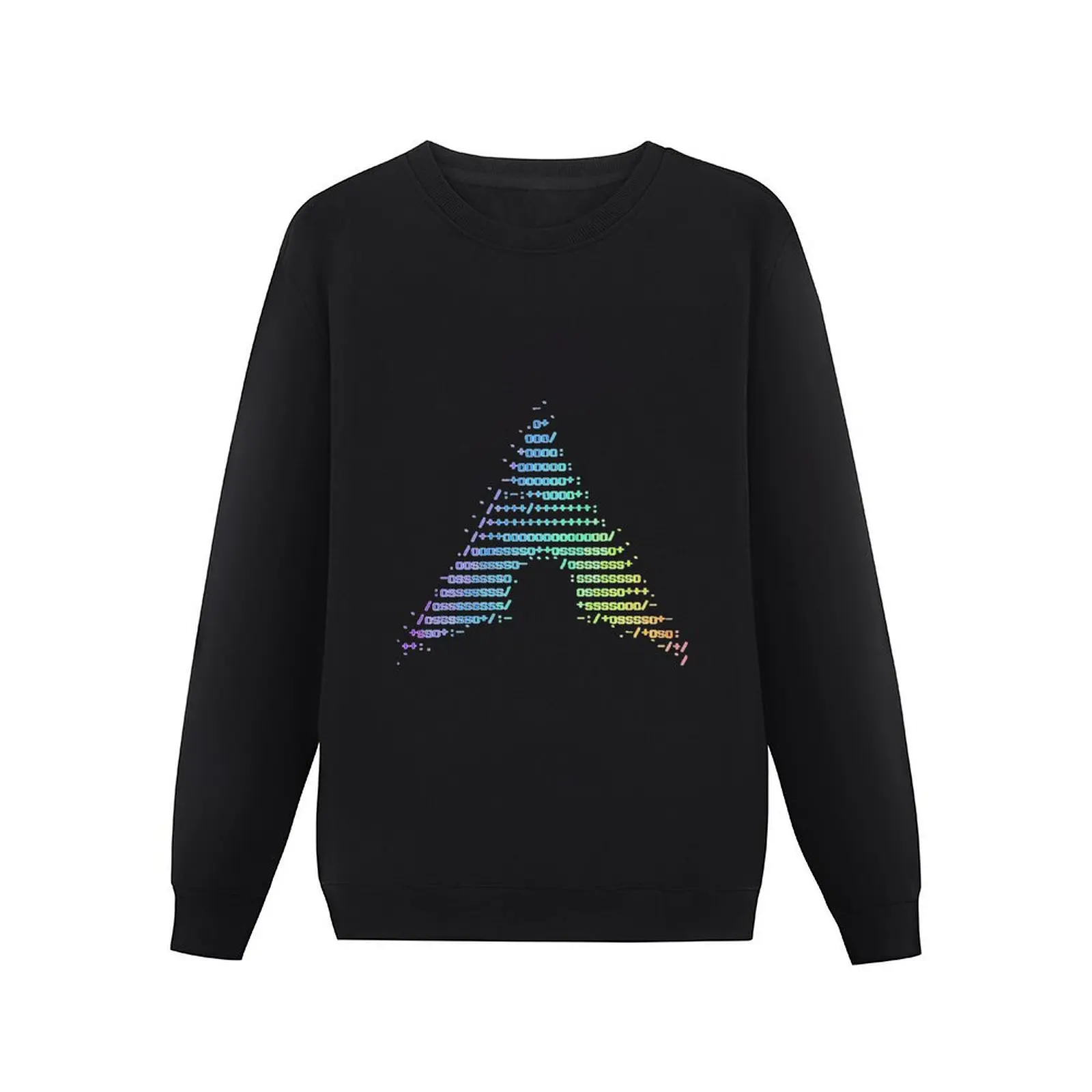 Arch-Linux-Rainbow-ASCII-Logo-- Pullover Hoodie graphic t shirts men hooded shirt new hoodies and sweatshirts