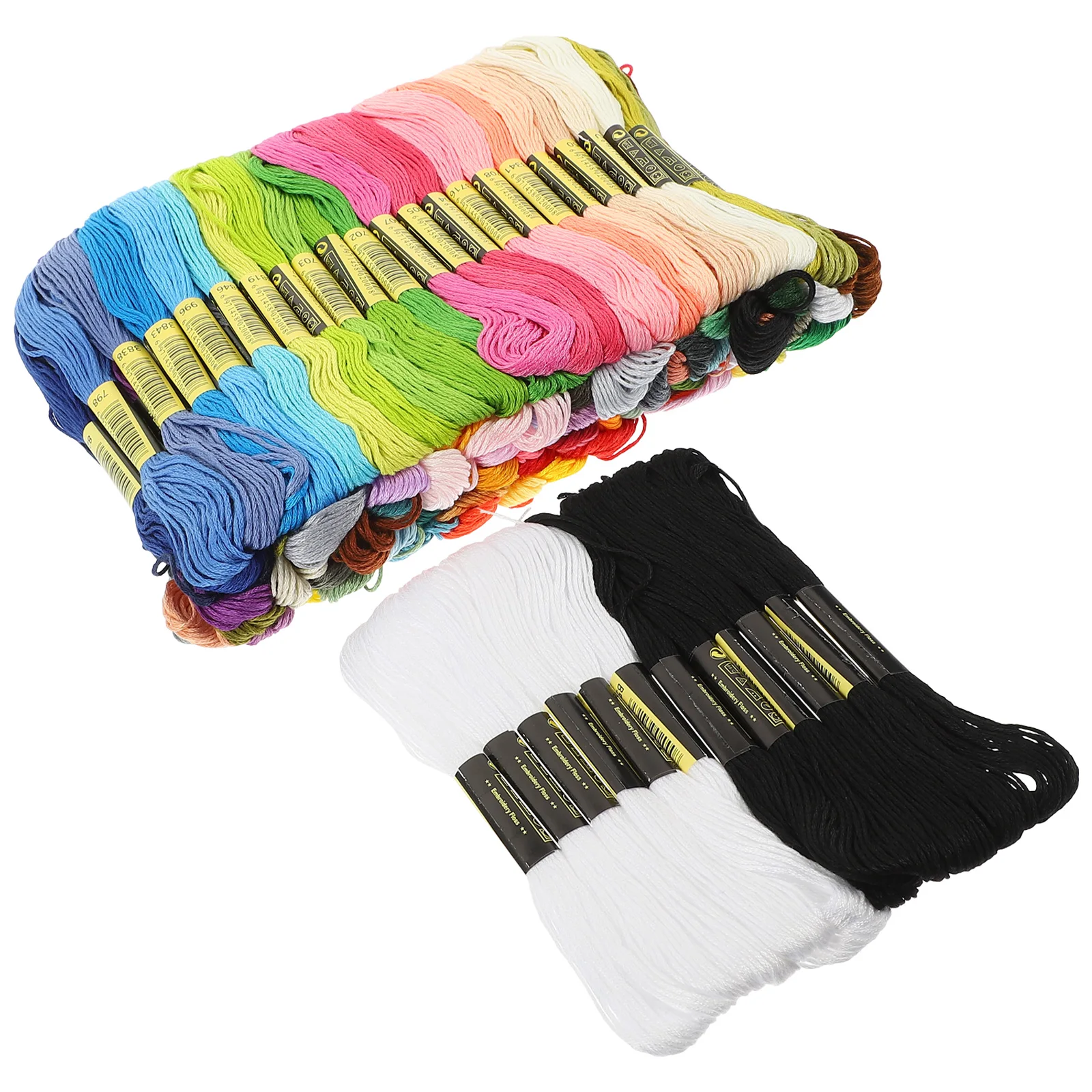 

124pcs Colored Embroidery Thread Kit Diy Sewing Threads For Handcraft Cross Stitching Multi-Color Sewing Supplies Decorative