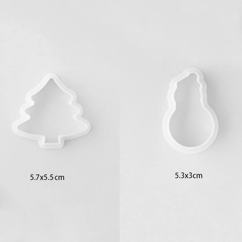 

8 Pcs House Shape Cookie Mold Cutter Christmas Tree DIY Chocolate Biscuit Stencils