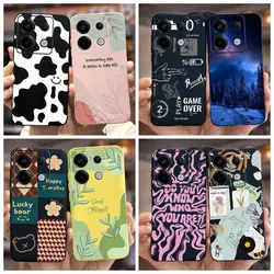 For Xiaomi Redmi Note 13 Pro 5G Case Stylish Art Painted Cover Soft Silicone Phone Case For Redmi Note 13 Pro Plus Note13 Bumper