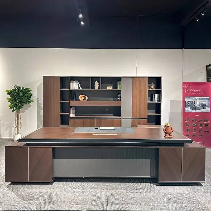 Storage Wood Executive Office Desk Brown Cheap Drawers Modern Executive Office Desk Luxury Large Mesa De Escritorio Mesa Office