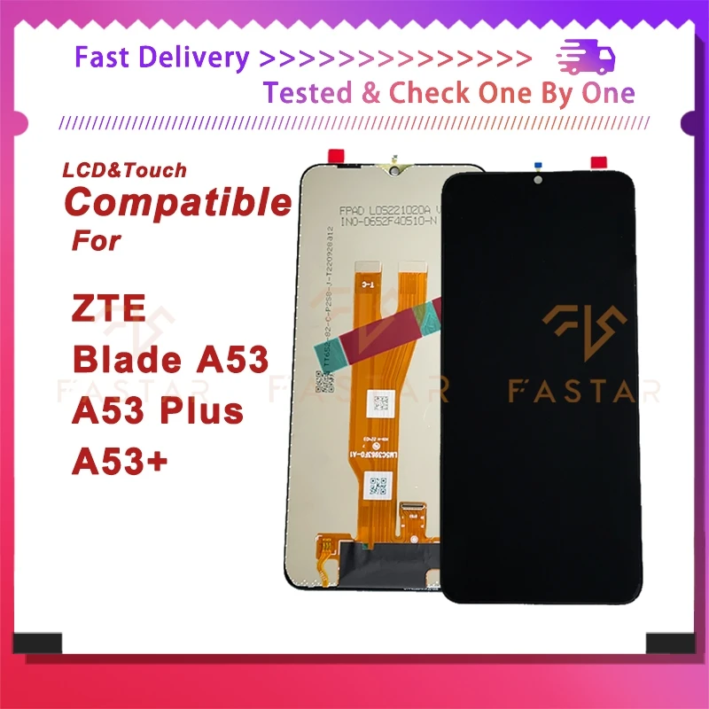 

ZTE A53 6.52"Tested For ZTE A53 LCD A53plus A53+ LCD Display Touch Digitizer Assembly Replacement Parts Screen ZTE A53 plus lcd