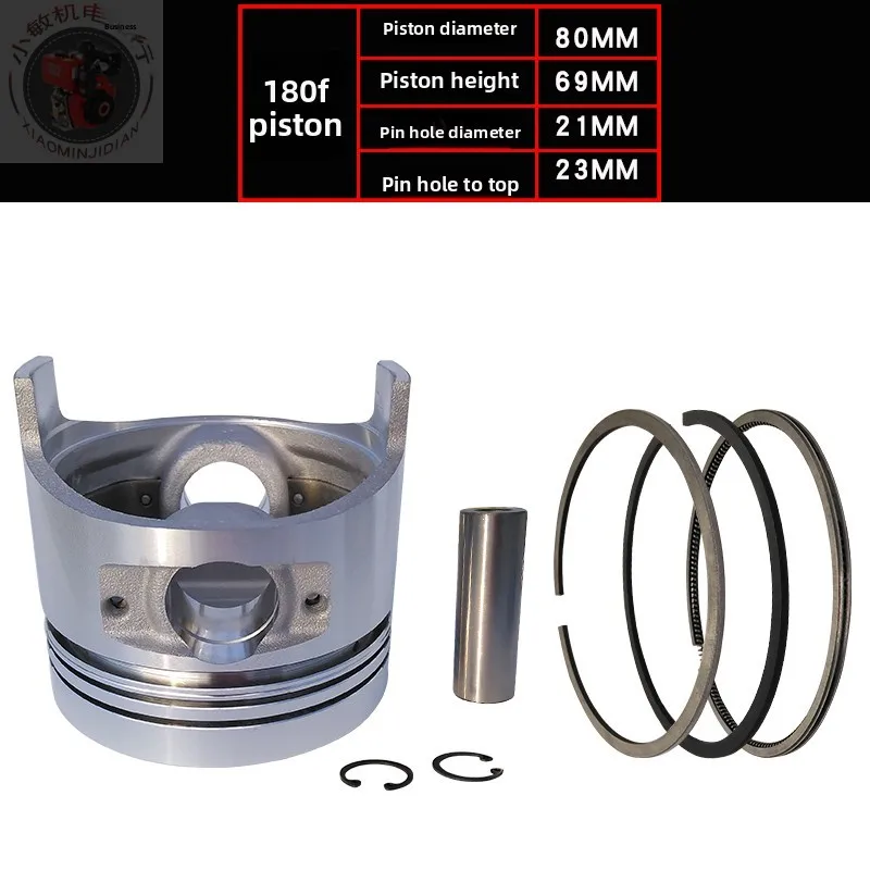 Pour pièces de générateur diesel 6,5 kw, ensemble de segments de piston 180FA