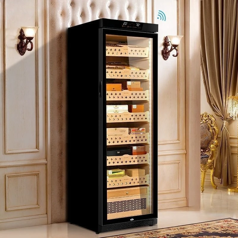 Cigar cabinet MON3800A smart horizontal solid wood constant temperature and humidity cigar cabinet humidifier