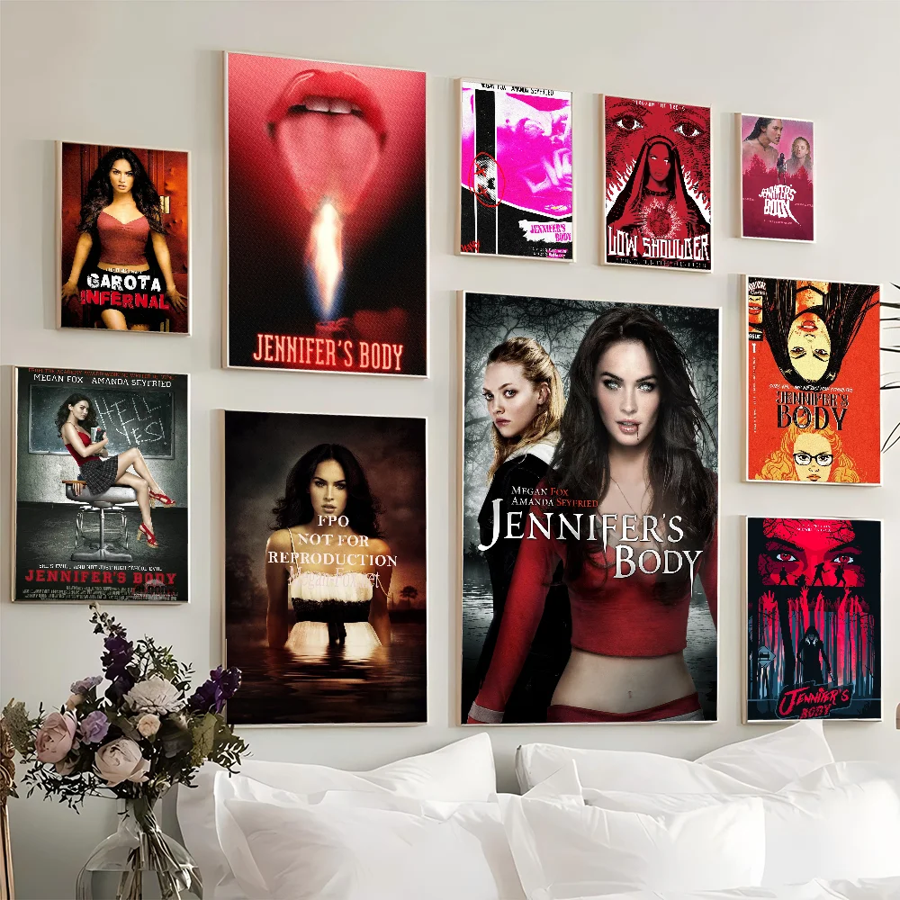 Pop Movie Jennifer Body DIY Sticky Poster Fancy Wall Sticker For Living Room Bar Decoration Wall Decor