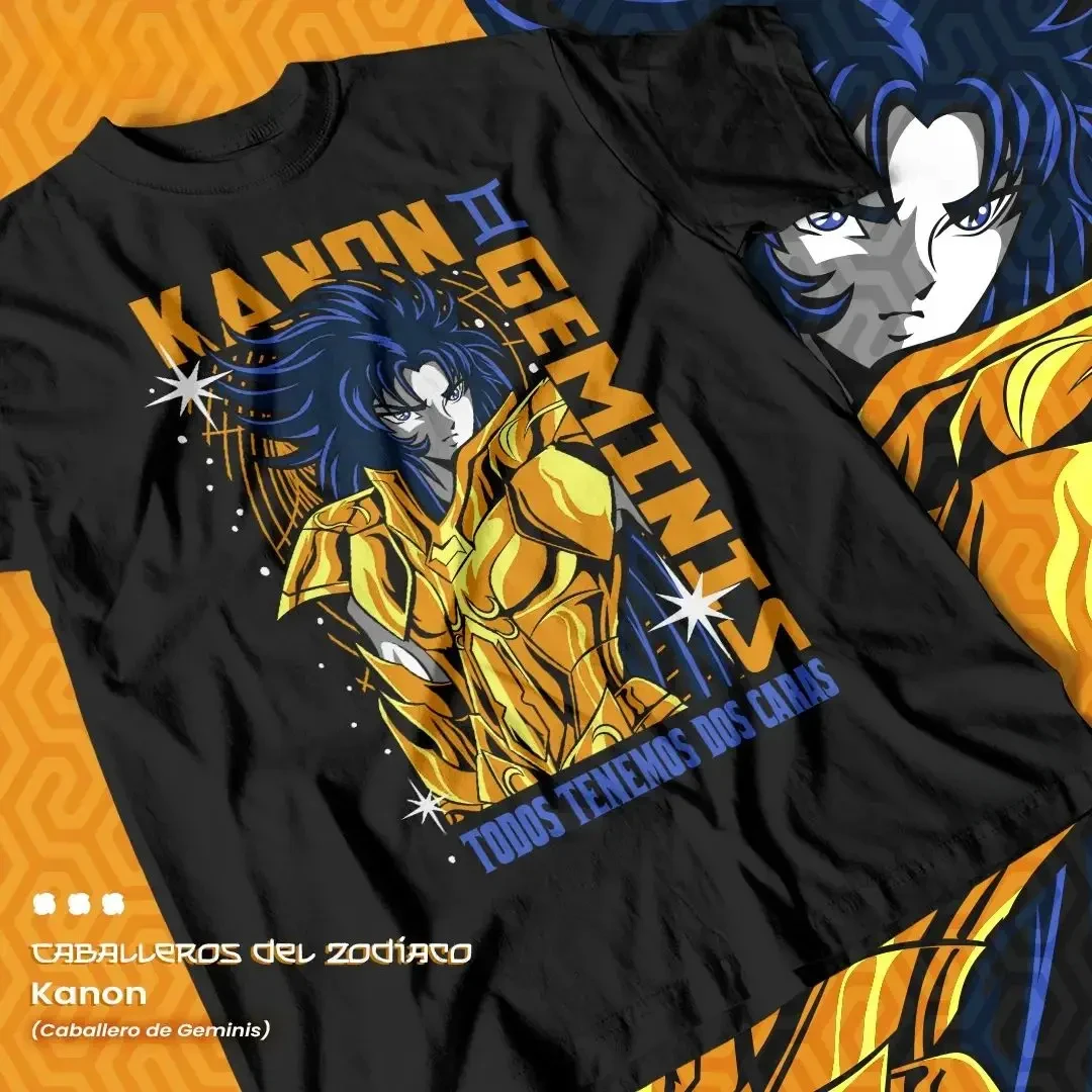 TODOS TENEMOS DOS CARAS Kurogane Ikki T-shirt Saint Seiy knights of the zodiac manga shun shiryu Shirt