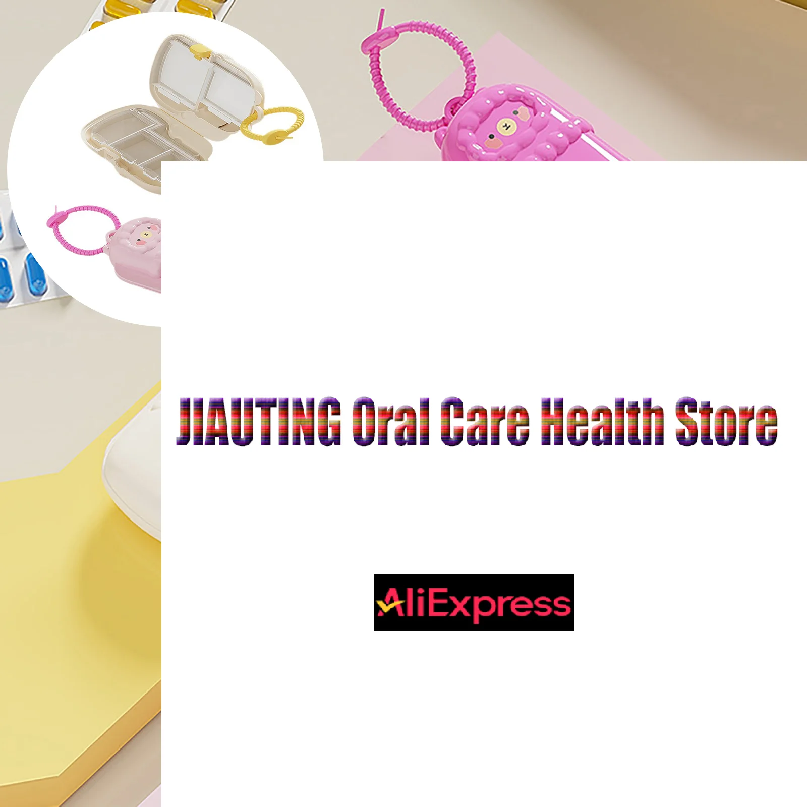 

1PC Alpaca Shape Mini Portable Medicine Pill Box Pills Dispenser Sealed Storage Pill Box Pill Organizer Tablet Case Drug Divider