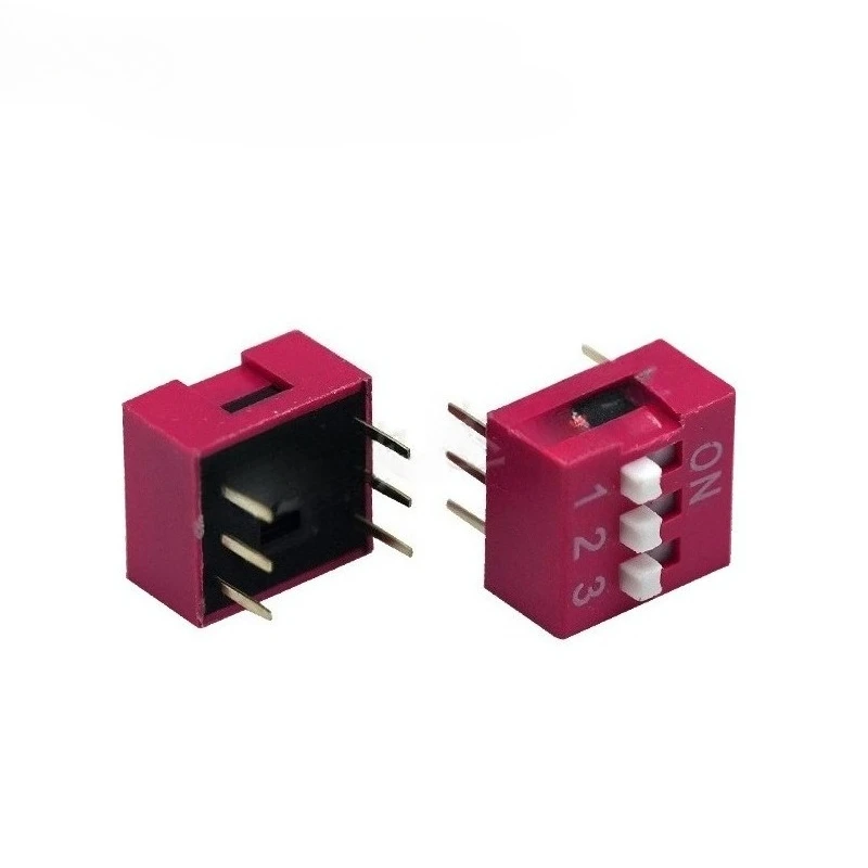 Dial switch ds-03 dial switch 3-digit side insert 2.54mm pitch dial switch