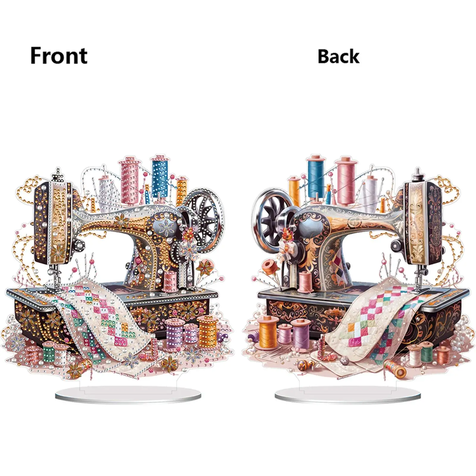 

Акриловые декоративные украшения для рабочего стола в форме цветка, для вышивания алмазной мозаикой на швейной машине