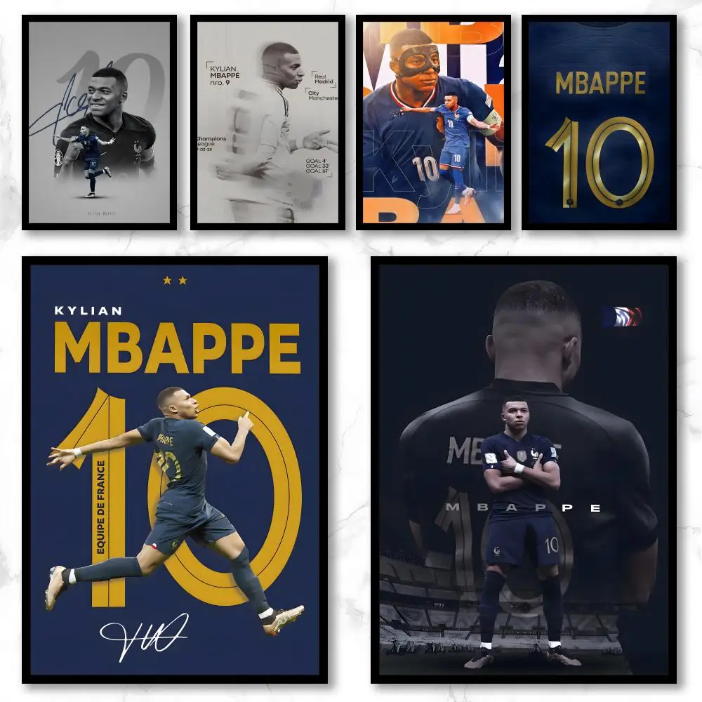 Athlete K-Kylian Mbappe Poster Graffiti Art Posters, Chic Wall Decor for Home, Studio, Office & Coffee Shop