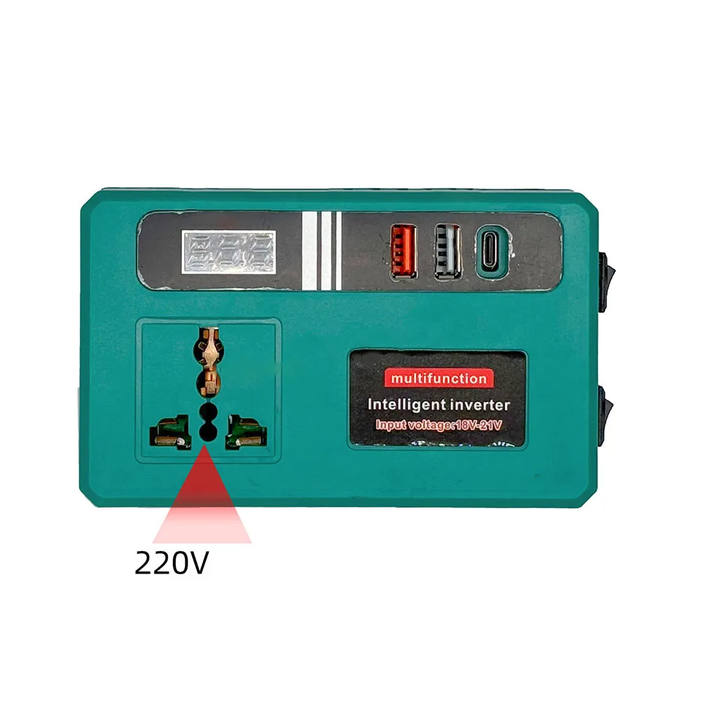 

AC 220V Power Supply Inverter DC To AC Inverter as Picture Power Supply Inverter Side Button Switch 12 LED Lamp Beads